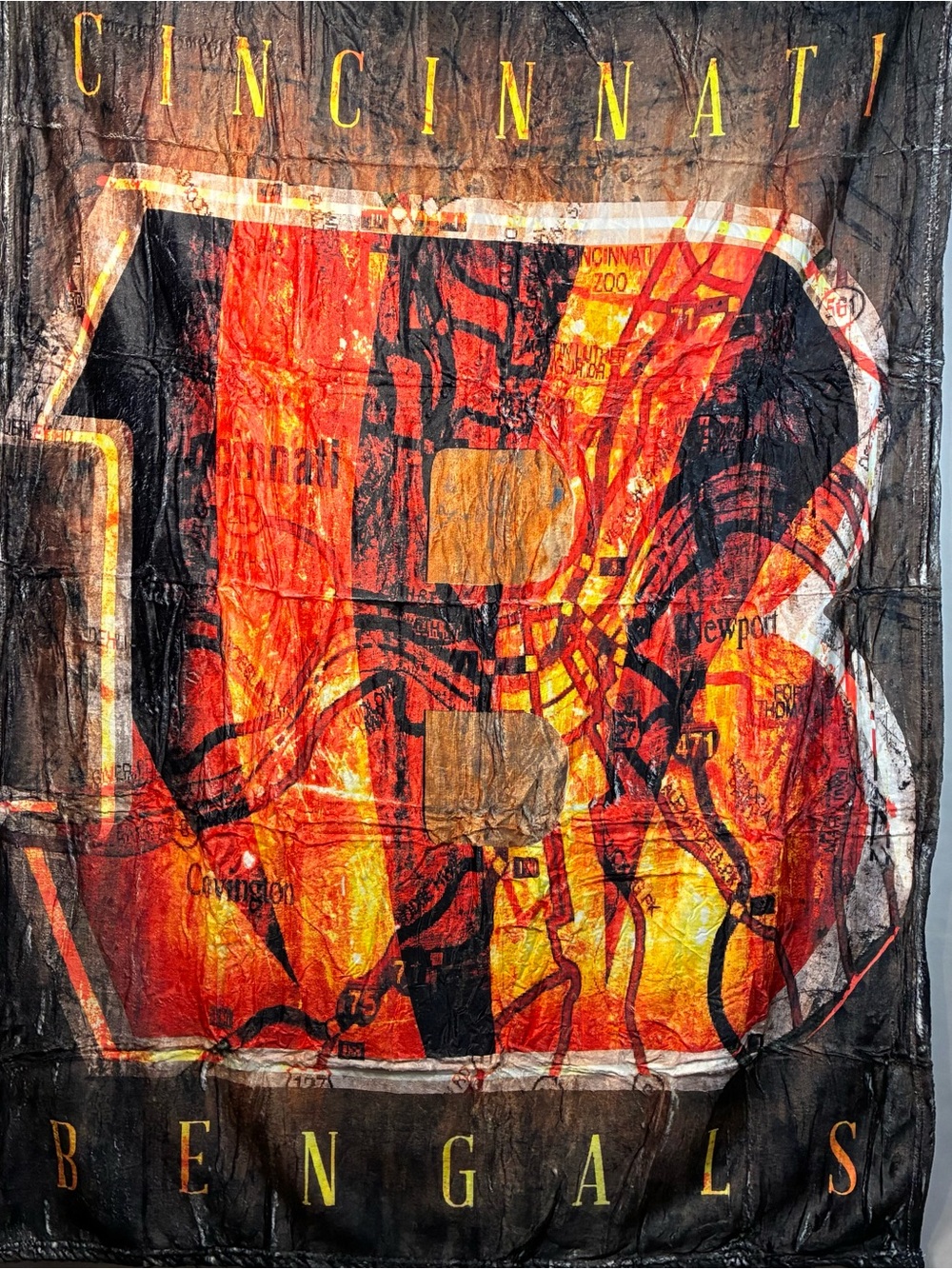 Cincinnati Bengals Throw - Orange and Black